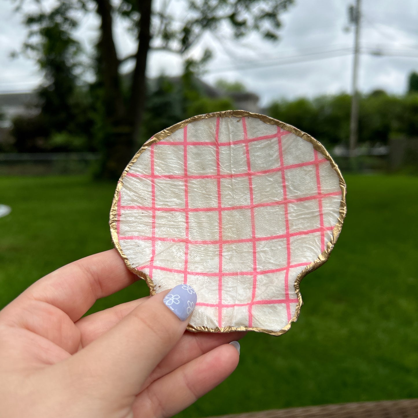 👛Pink seashell tray👛