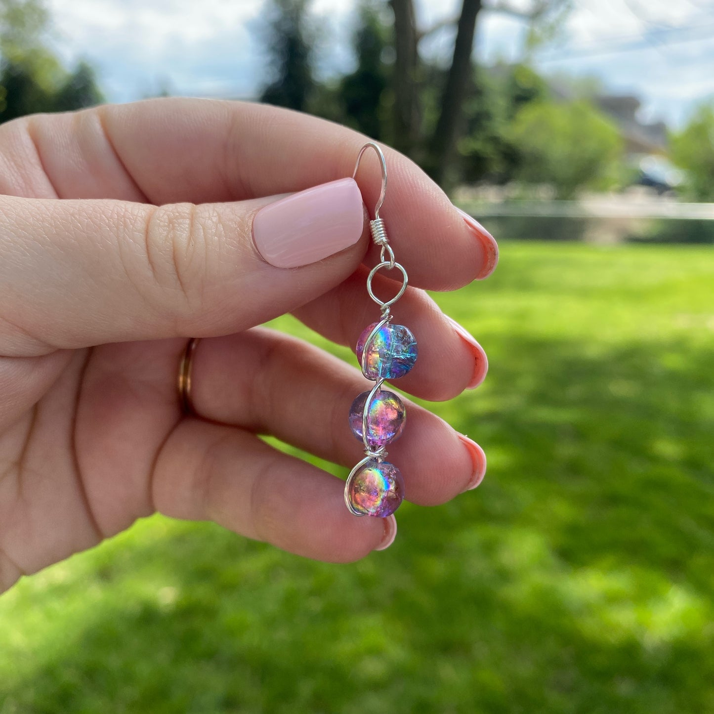 🍬Dreamy cotton candy earrings🍬